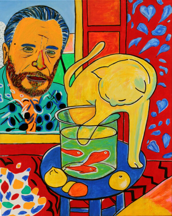 Bukowski cicát néz Matisse műtermében
