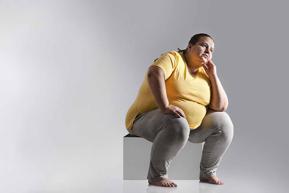 Obesity and the condition of human spine