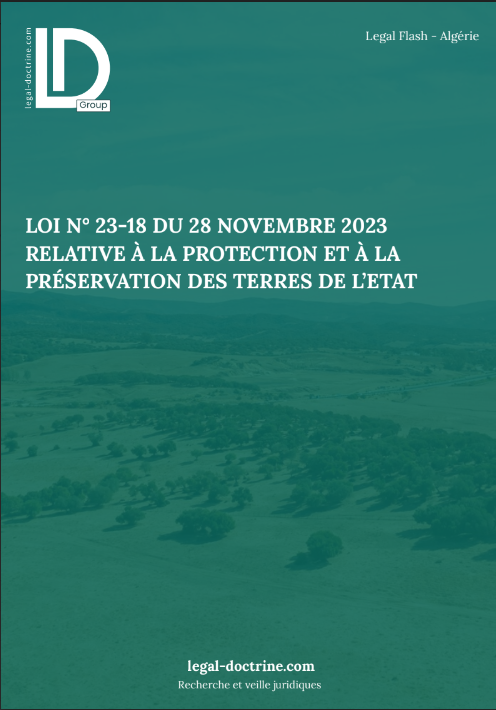 Loi n° 23-18 du 28 novembre 2023 relative à la protection et à la préservation des terres de l’Etat