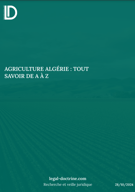 Agriculture Algérie : Tout savoir de A à Z / Livre 3