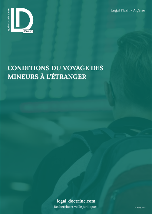 Conditions du voyage des mineurs à l’étranger