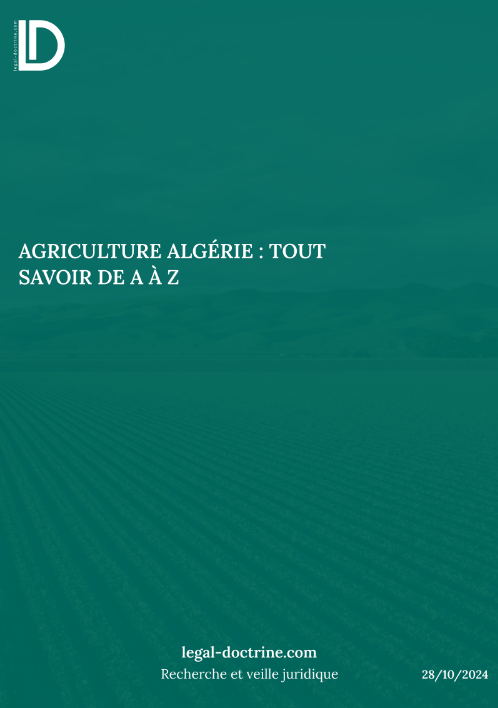 Agriculture Algérie : Tout savoir de A à Z / Livre 2