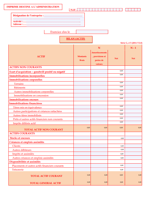 GN° 2
Liasse fiscale