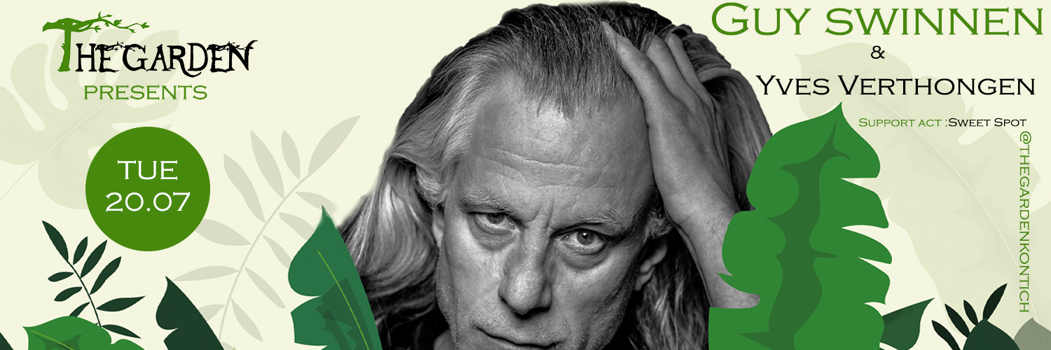 Guy Swinnen in The Garden banner