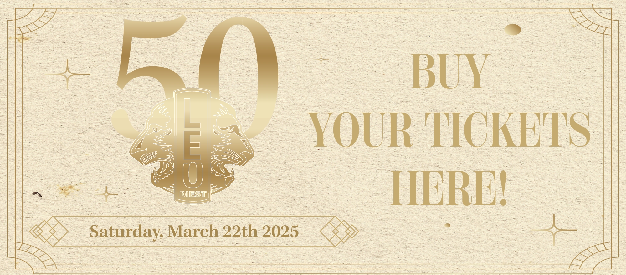 Galabal 50 jaar Leo club Diest banner