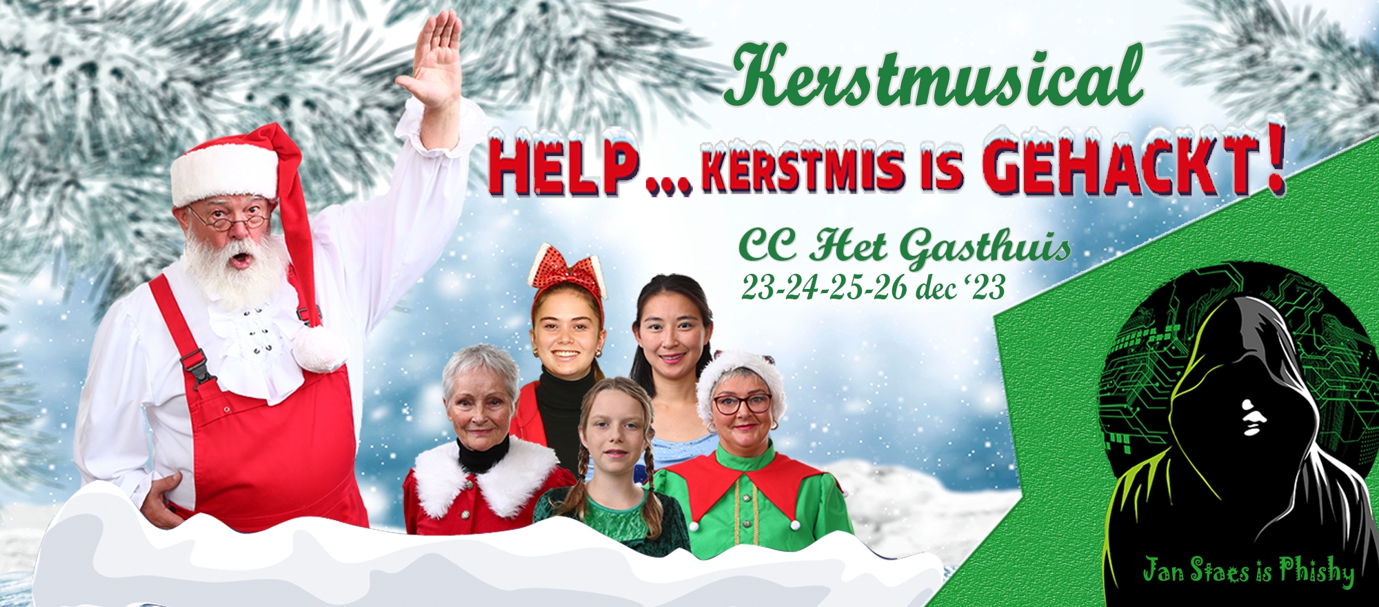 HELP... Kerstmis is gehackt ! banner