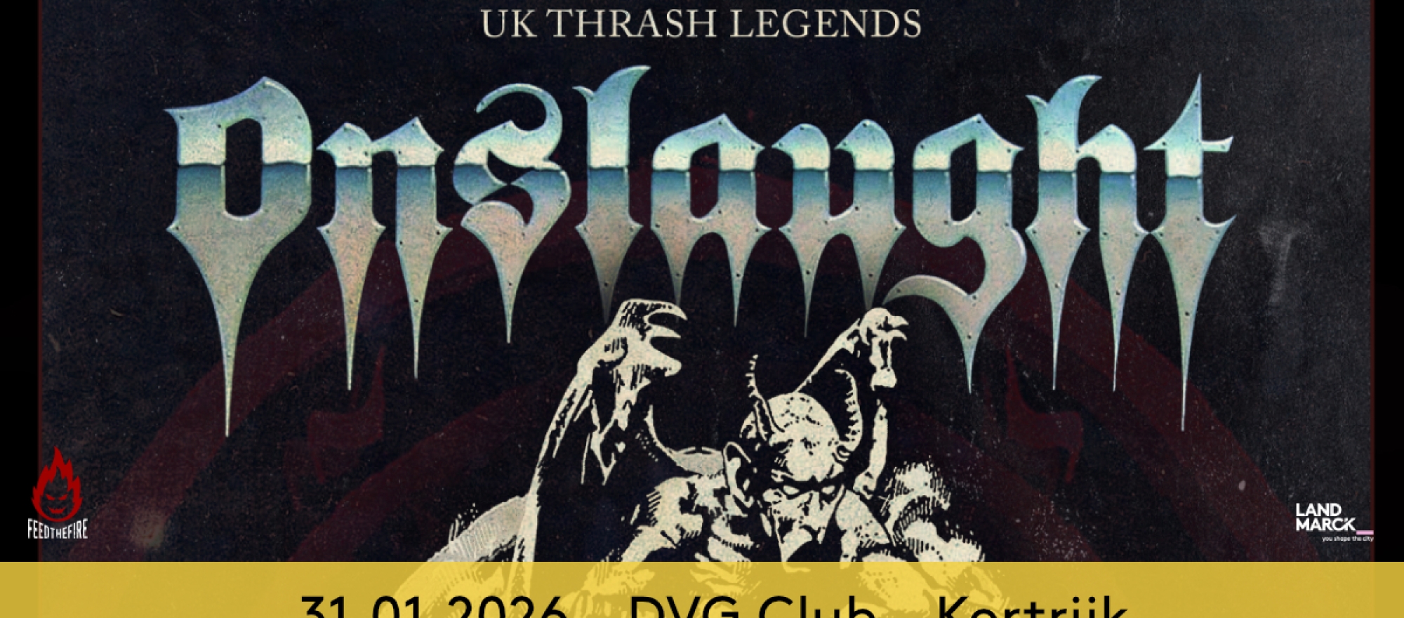 Onslaught @ DVG Club, Kortrijk banner