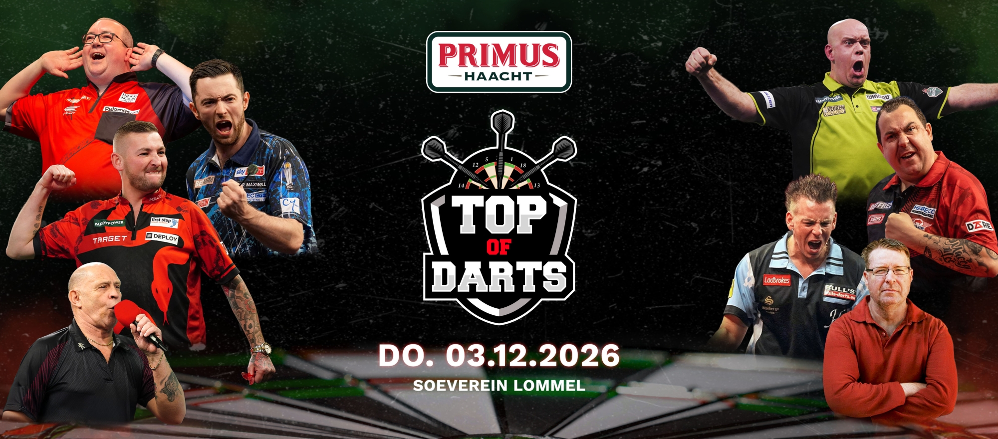 Primus Top of Darts Lommel banner