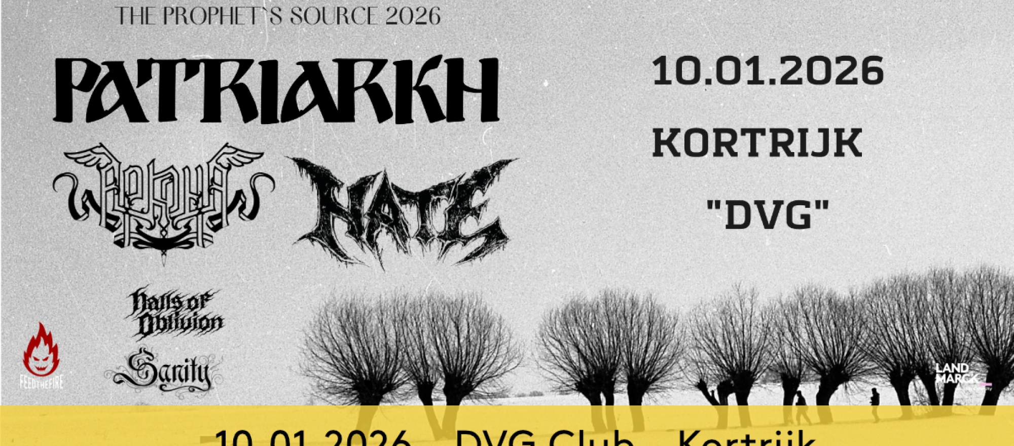 Patriarkh + Arkona + Hate @ DVG Club, Kortrijk banner