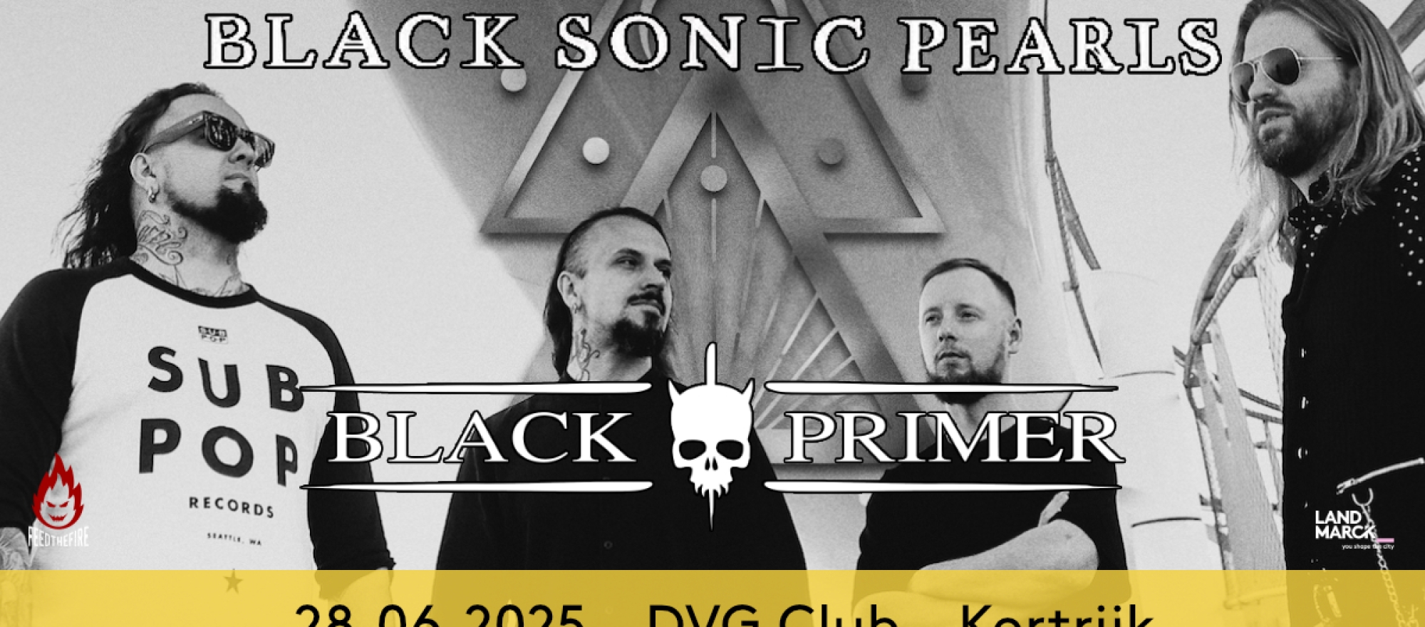Black Sonic Pearls + support @ DVG Club, Kortrijk banner