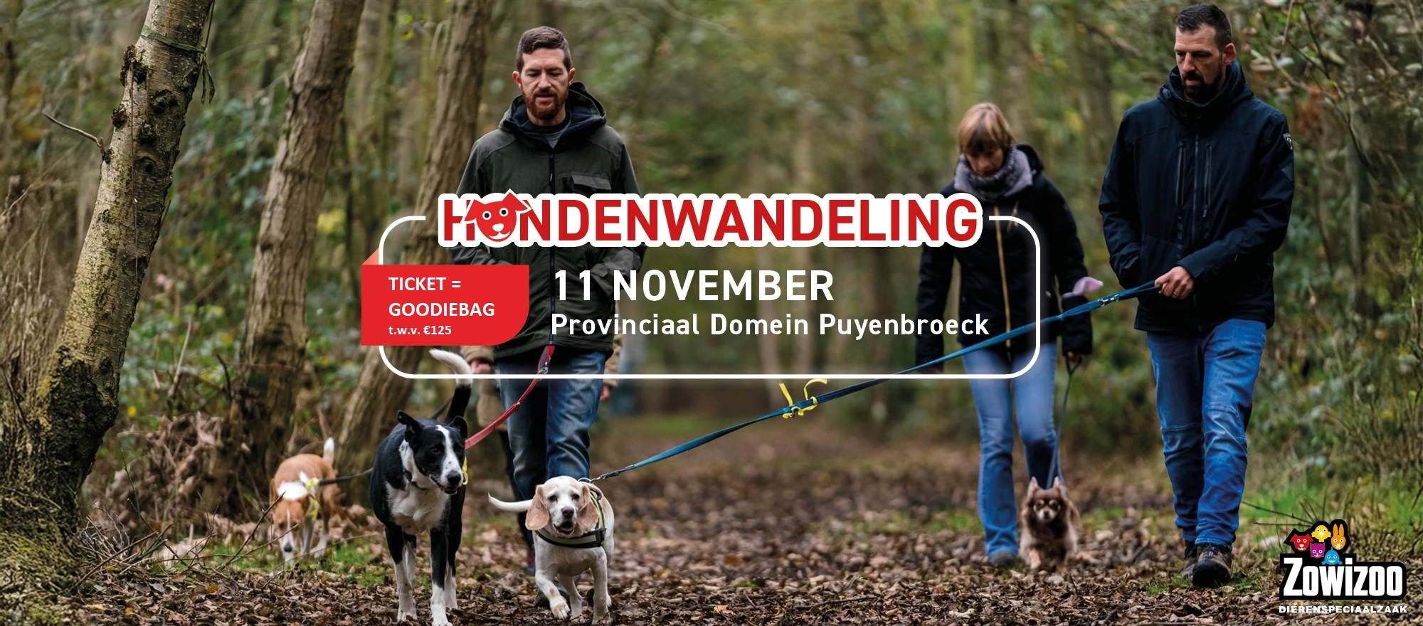 Zowizoo hondenwandeling banner