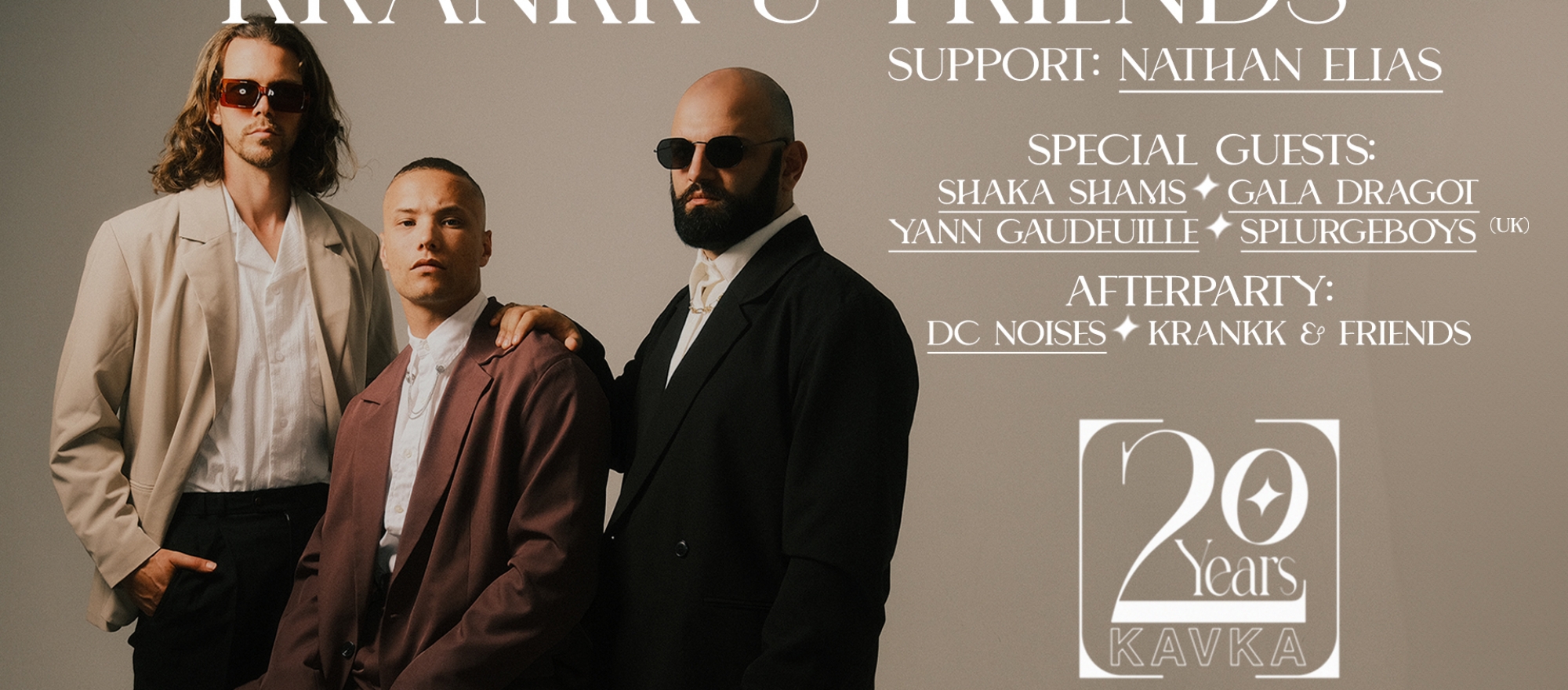 KAVKA 20 YEARS | KRANKK & FRIENDS + Afterparty banner