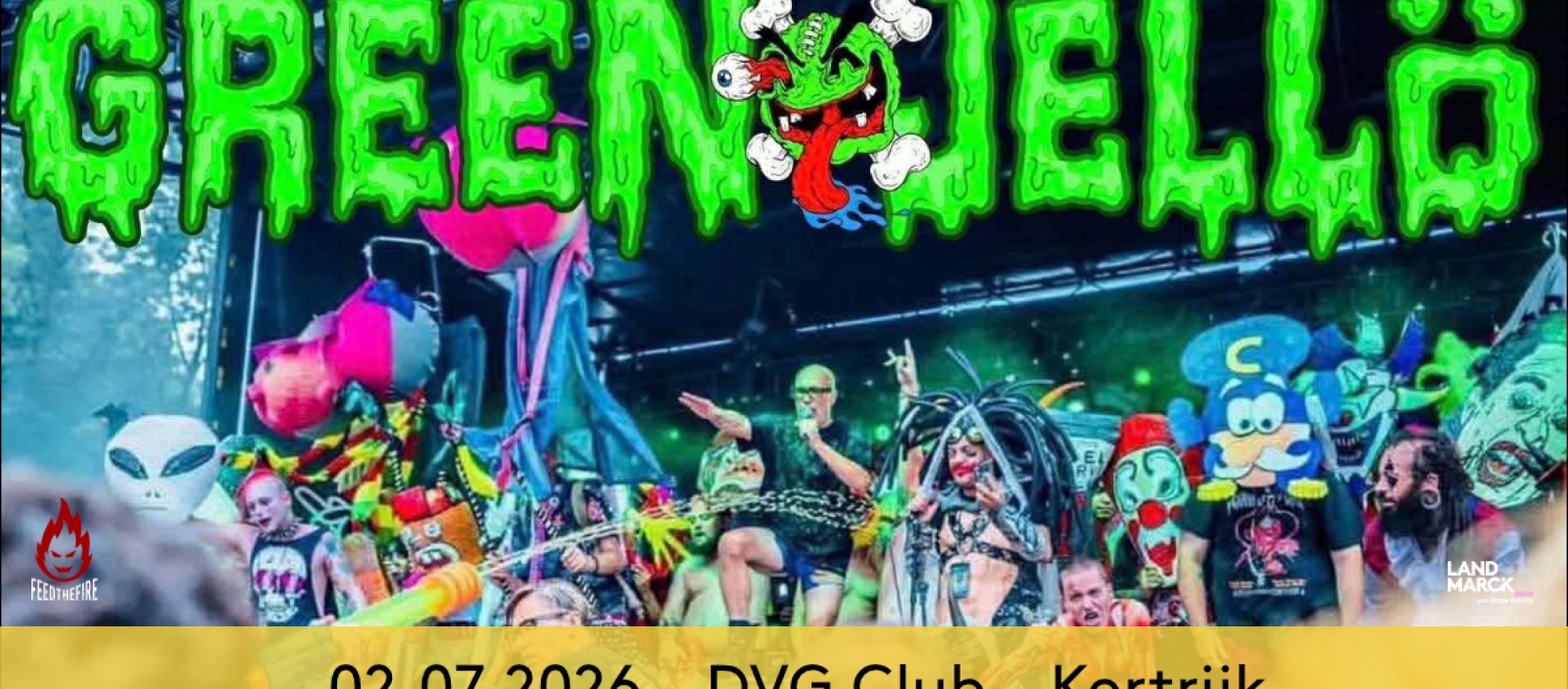 Green Jelly @ DVG Club, Kortrijk banner