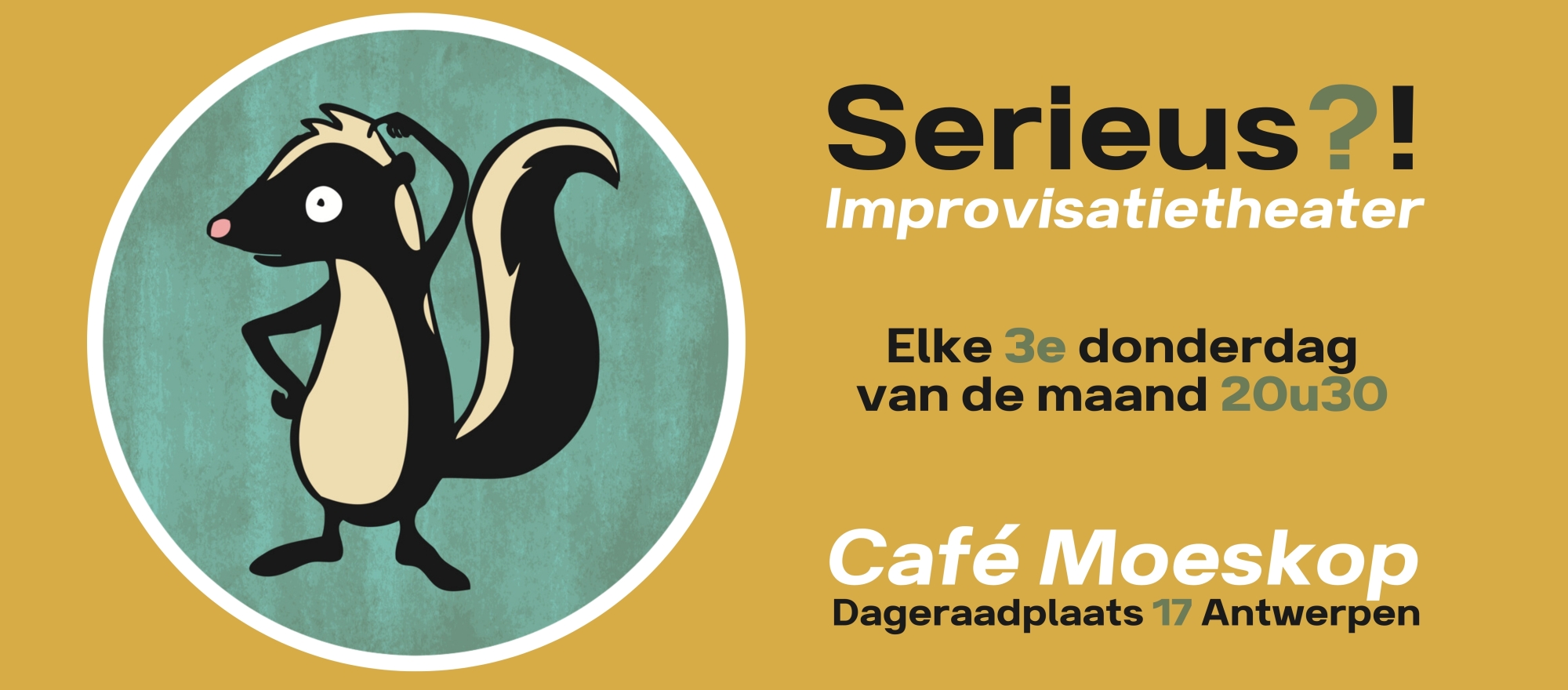 Serieus?! improvisatietheater banner