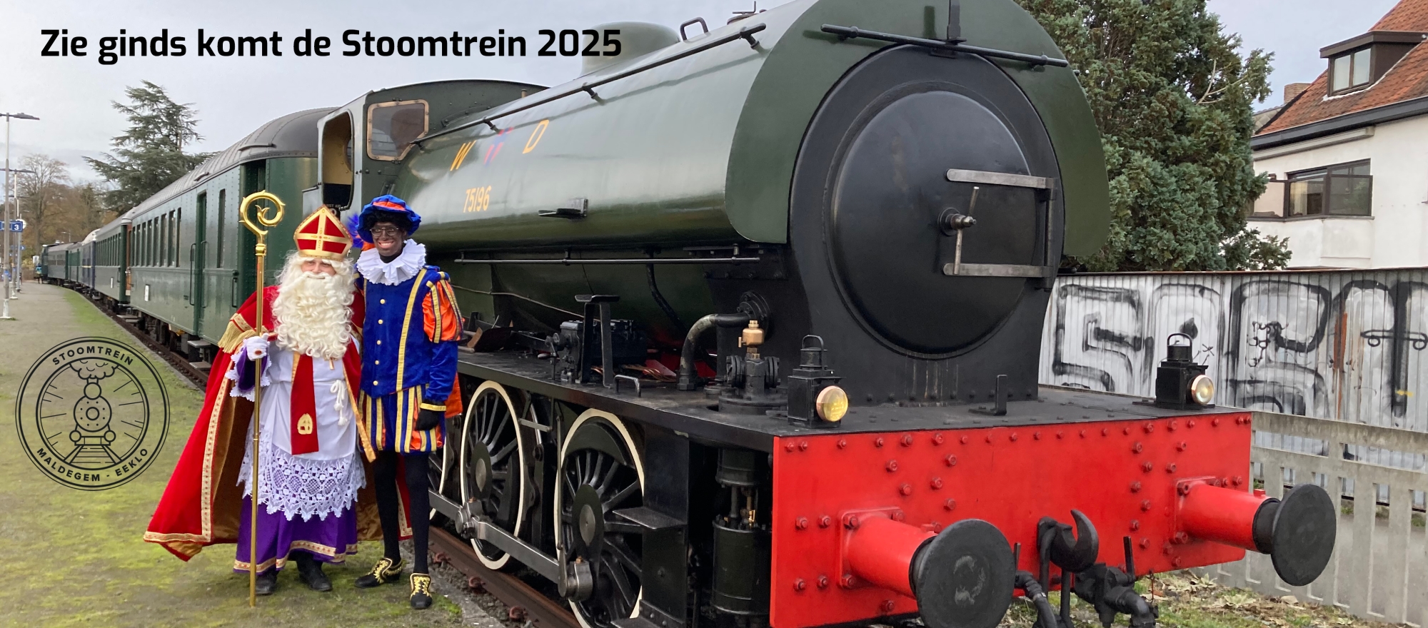 Zie ginds komt de Stoomtrein banner