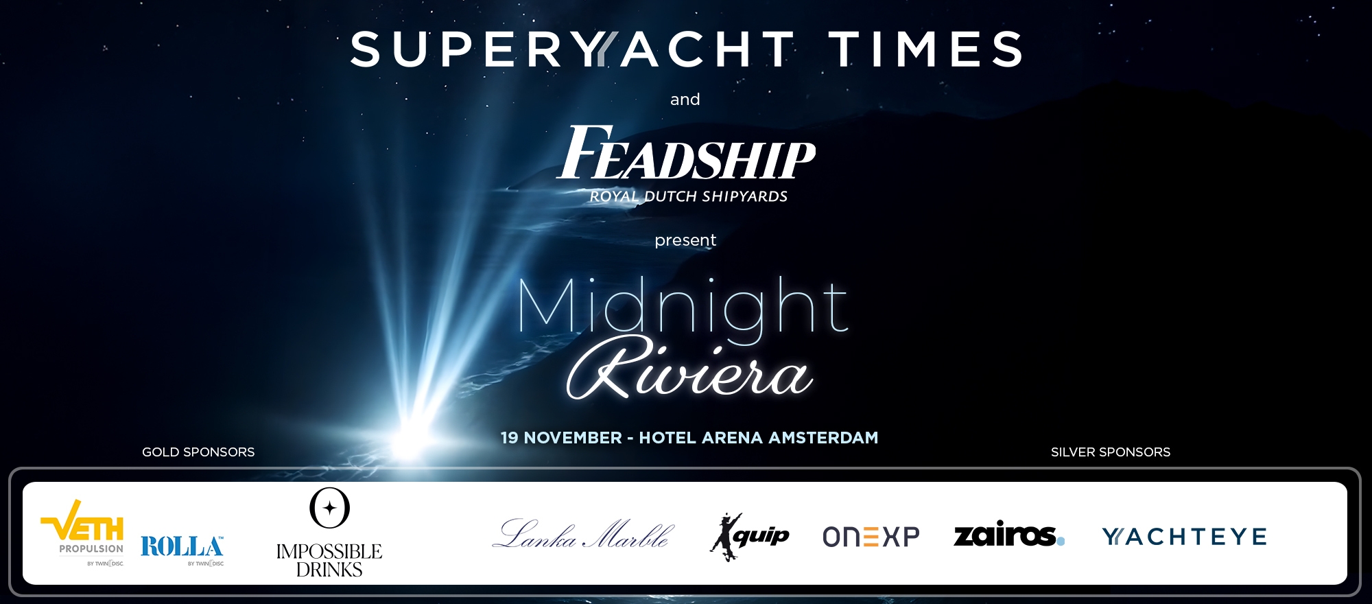 SuperYacht Times Party banner