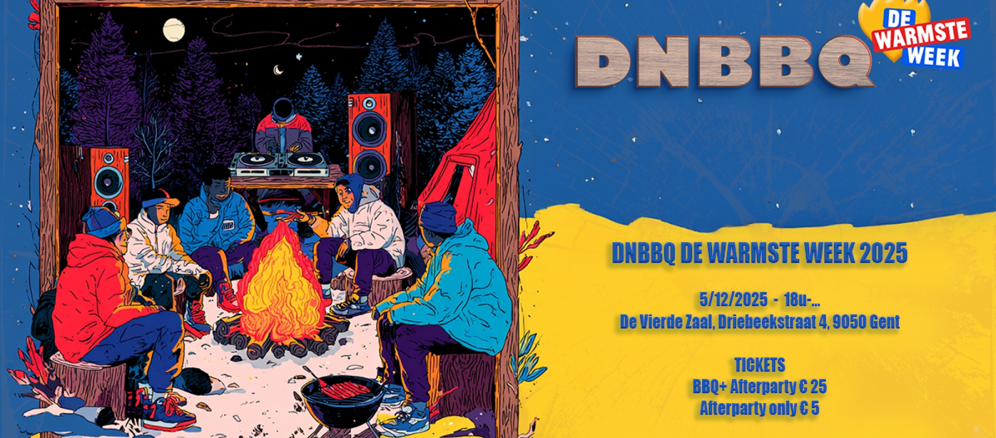 DNBBQ voor de Warmste Week banner
