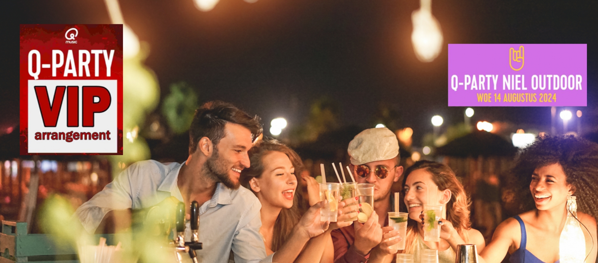 Q-party VIP experience banner