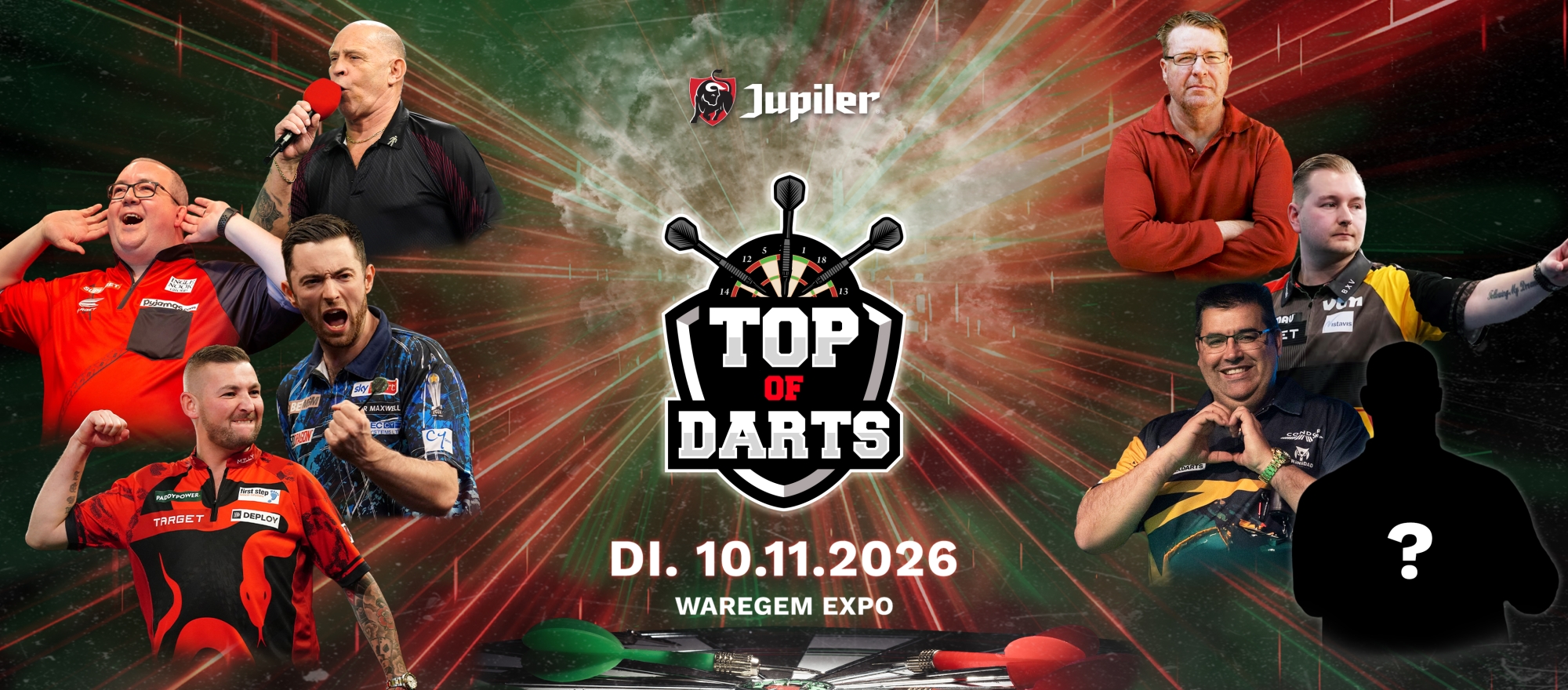 Jupiler Top of Darts Waregem banner