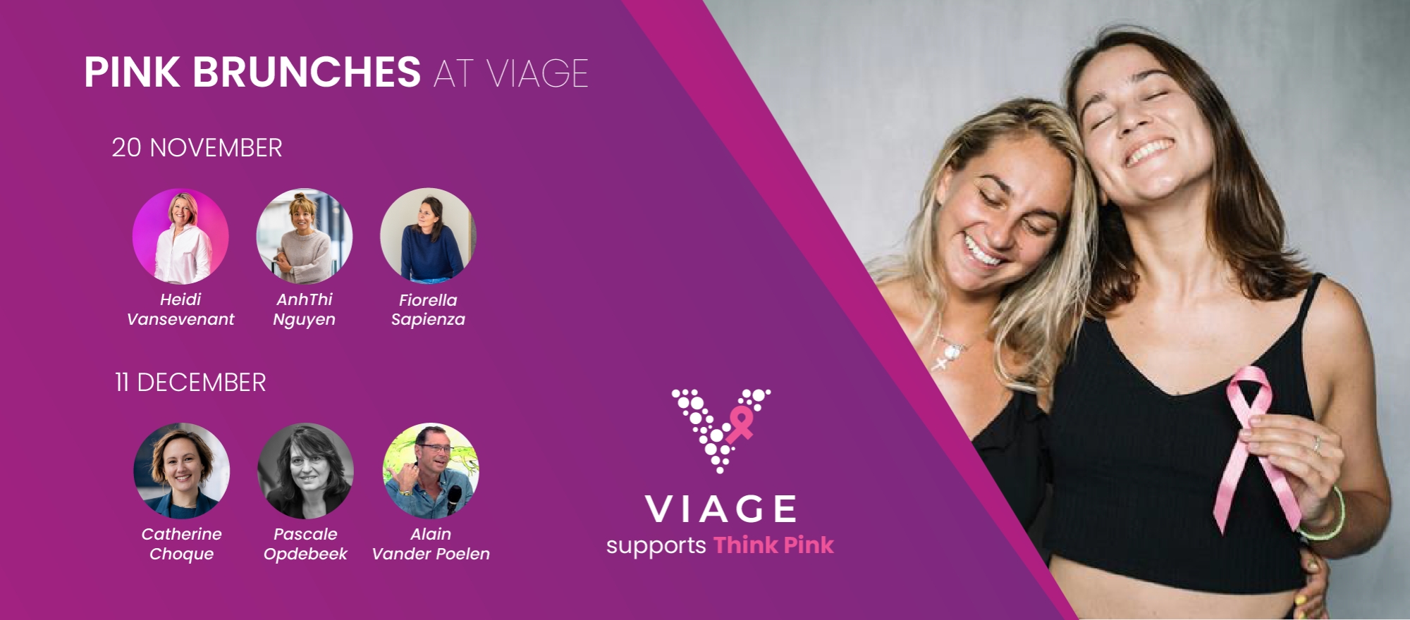 VIAGE Pink Brunch banner
