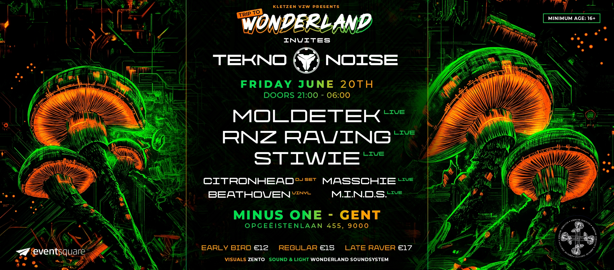 Wonderland Invites Tekno Noise banner