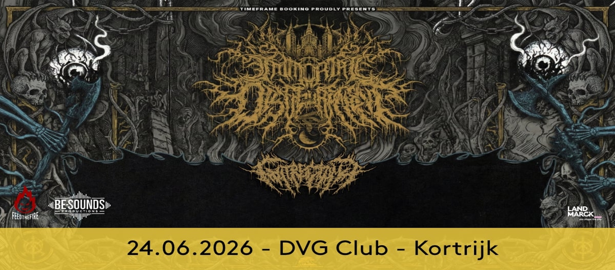 IMMORTAL DISFIGUREMENT + GUTRECTOMY + CARRION banner