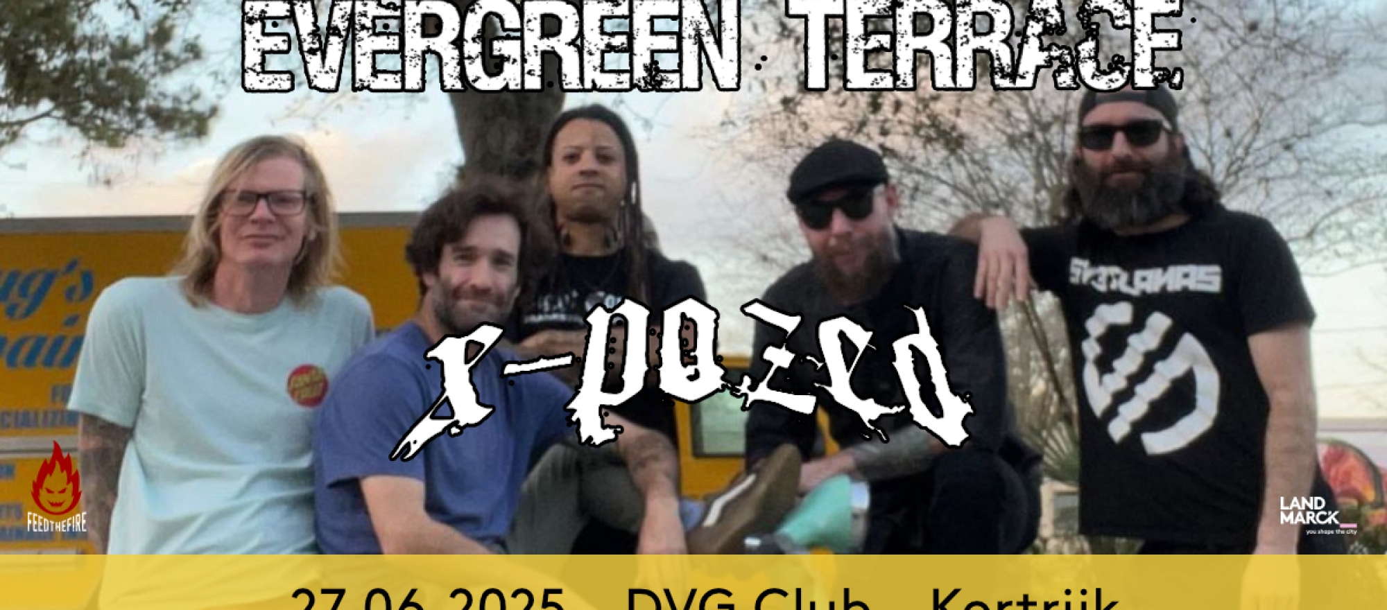 Evergreen Terrace + supports @ DVG Club, Kortrijk banner