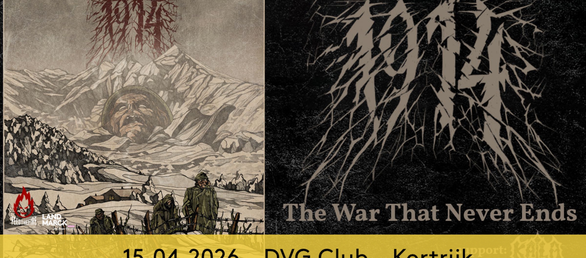 1914 + Katla @ DVG Club, Kortrijk banner