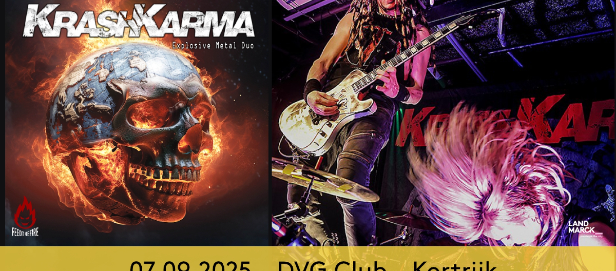 KrashKarma @ DVG Club, Kortrijk banner