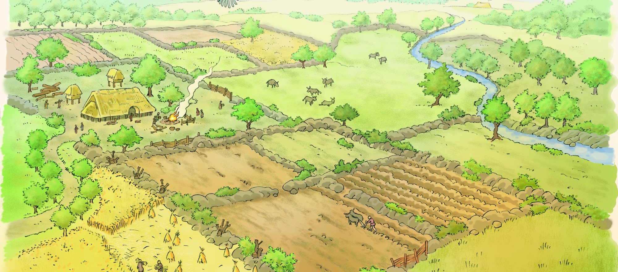 Erfgoed sporen in het landschap banner