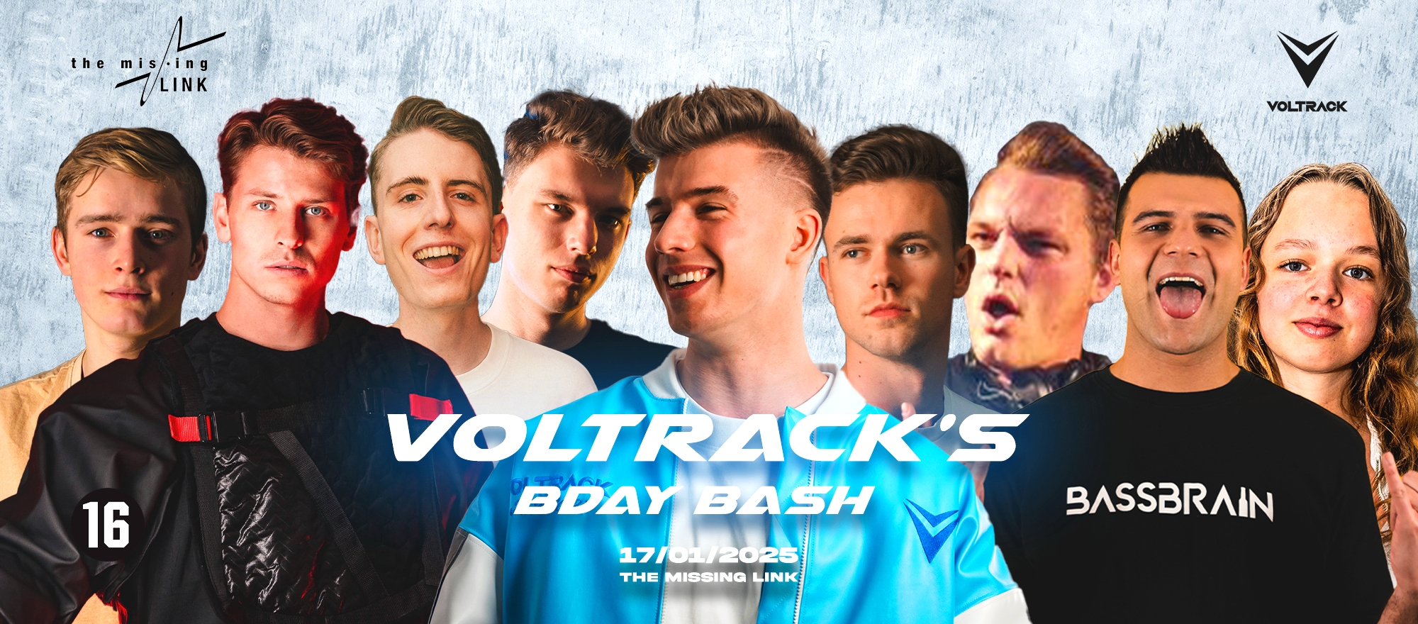 VOLTRACK'S B-DAY BASH banner