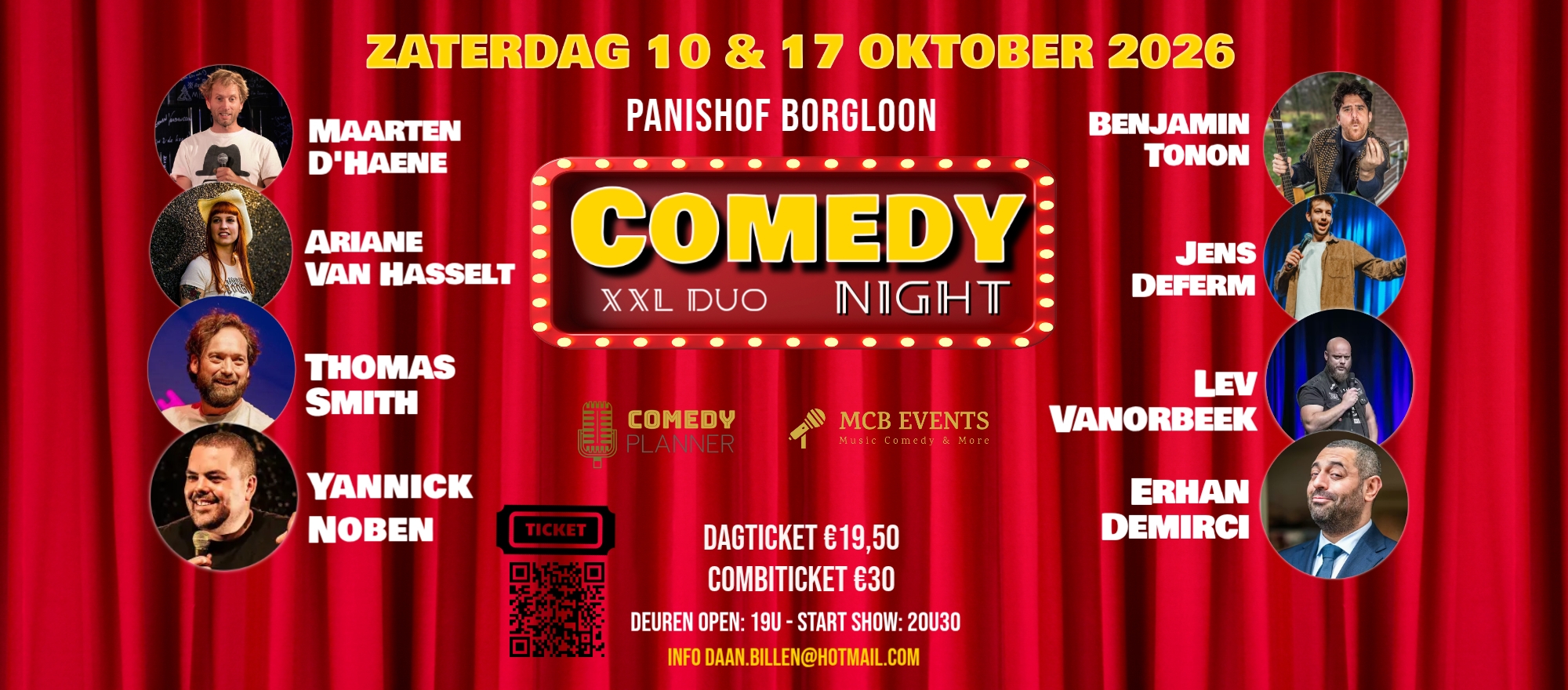 Comedy Night XXL DUO Borgloon banner