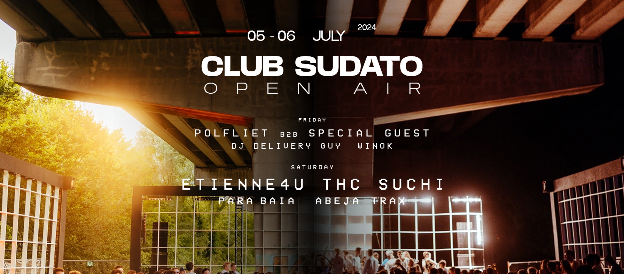 CLUB SUDATO OPEN AIR 2024 banner