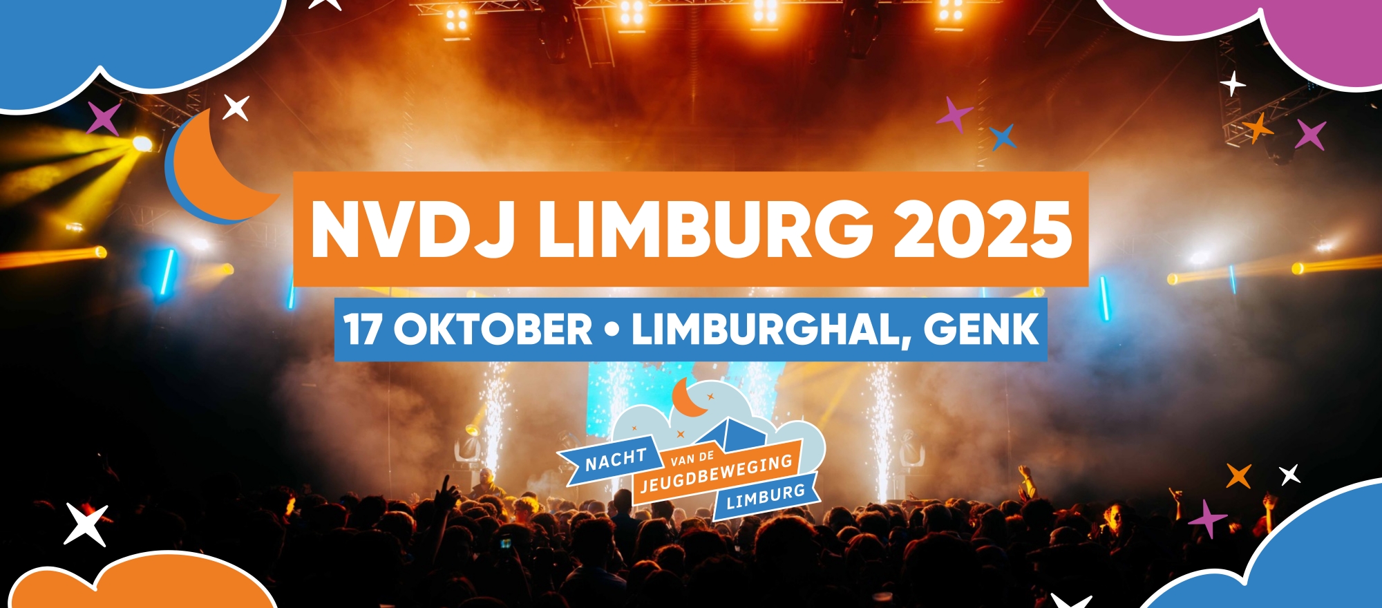 Nacht van de Jeugdbeweging Limburg banner