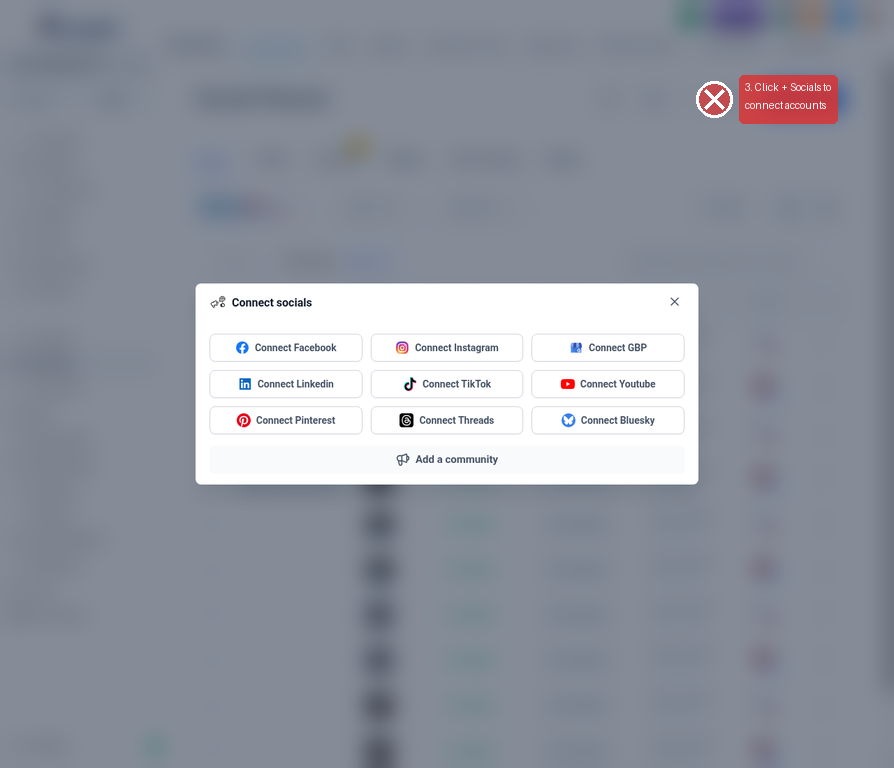 Step 2: Connect Social Accounts
