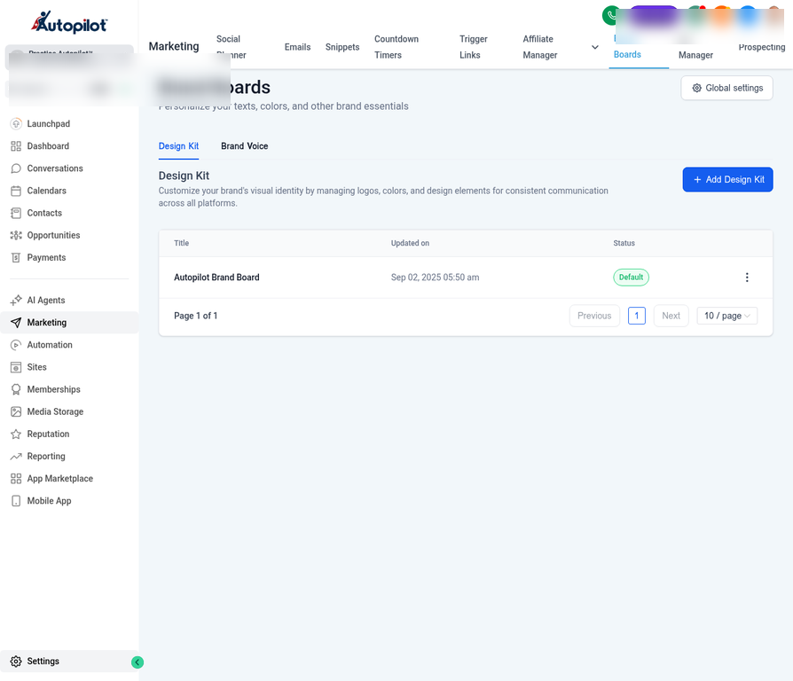 Brand Boards Overview