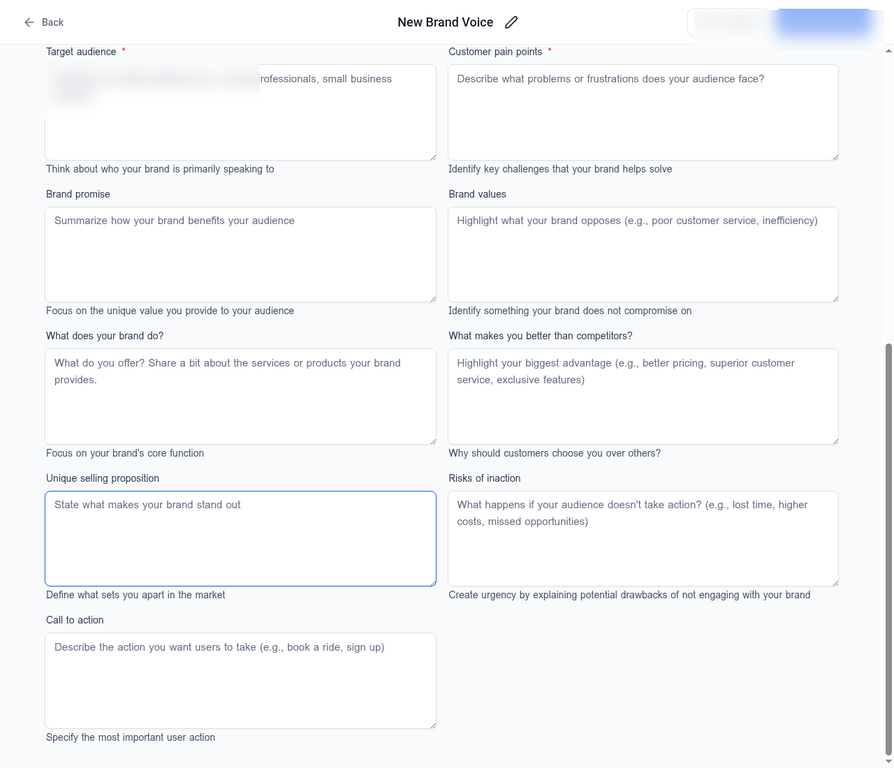 Brand Voice Editor Bottom