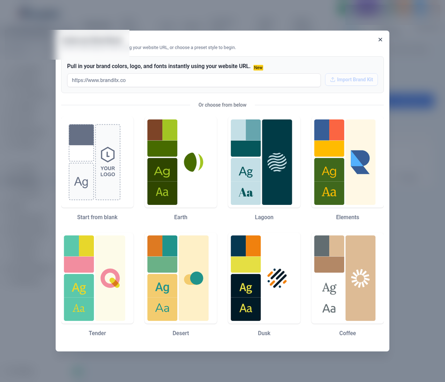 Add Design Kit Modal