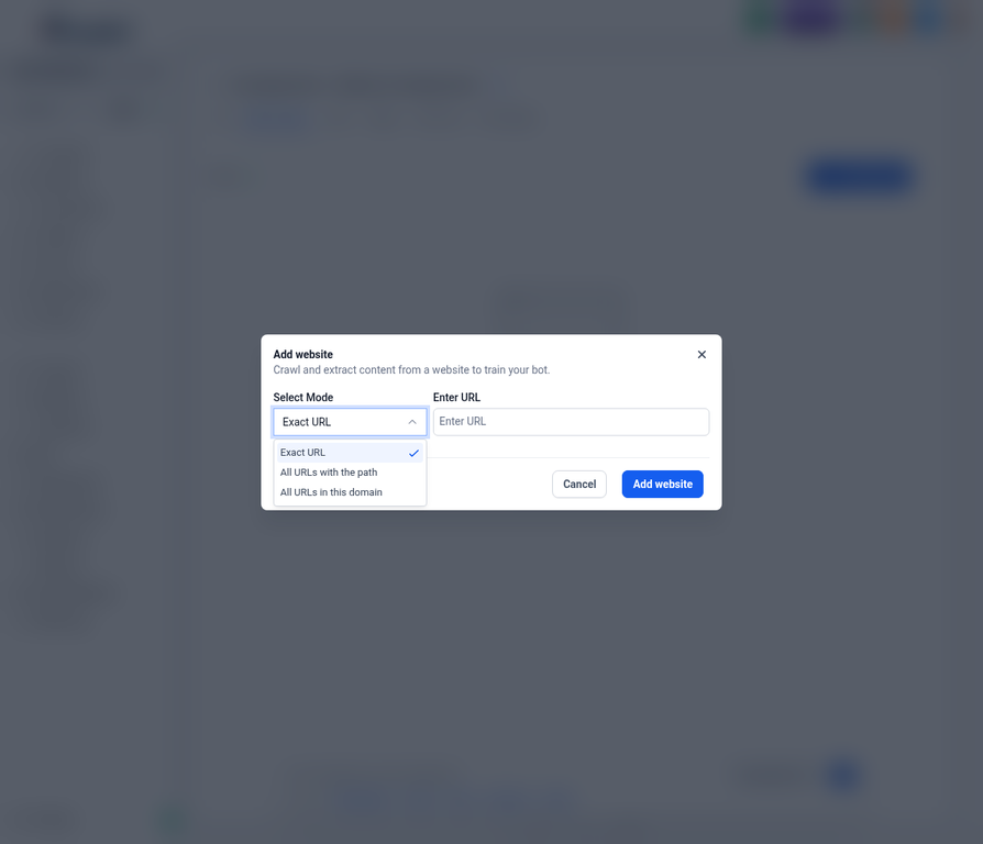 Select Mode Dropdown