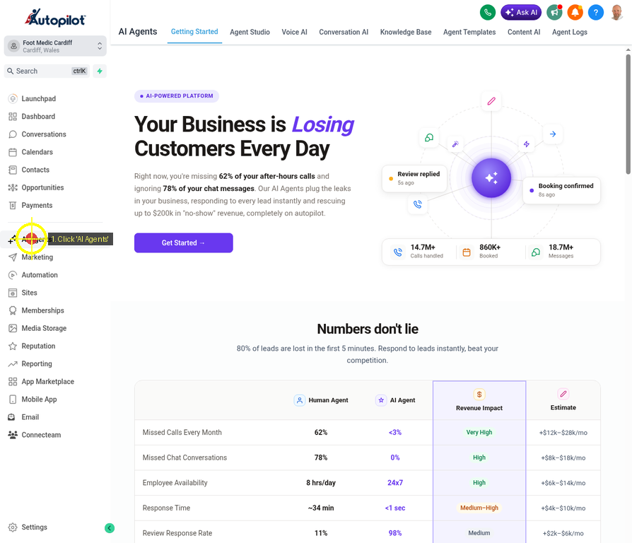 Navigate to AI Agents