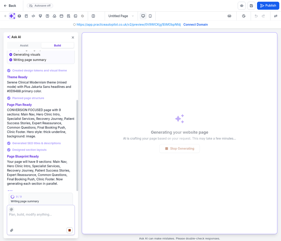 AI Generating Progress