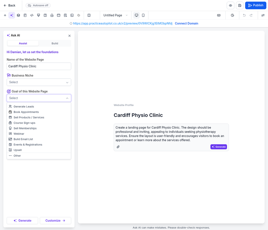 Select Goal