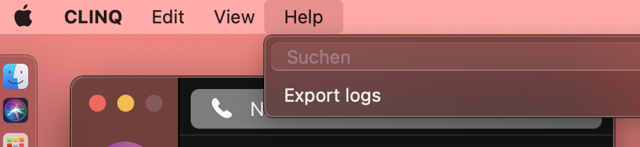 MacOS: log export