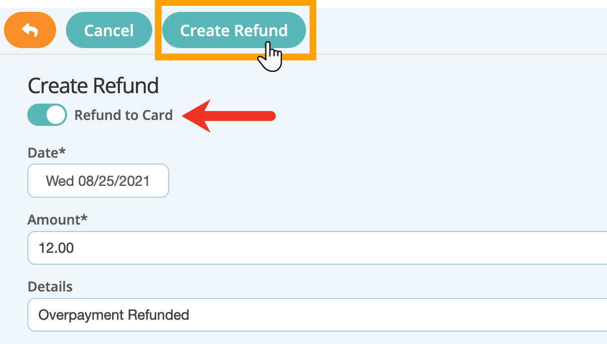 Refund a payment in your dog walker software