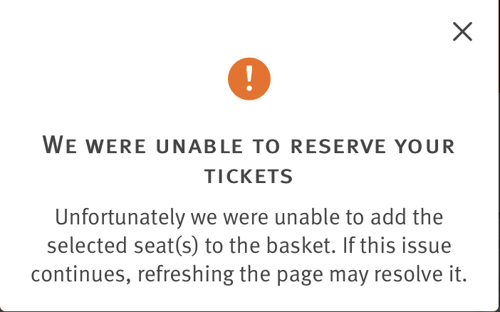 Mlb Problem Your Order Has Timed Out Please Select New Seats to Continue