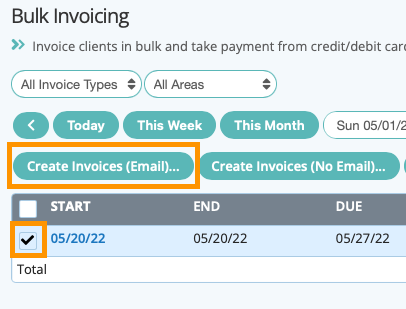 Learn how to create bulk invoices on dog walking software