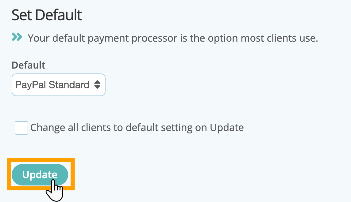 Default client payments to use PayPal in dog boarding software