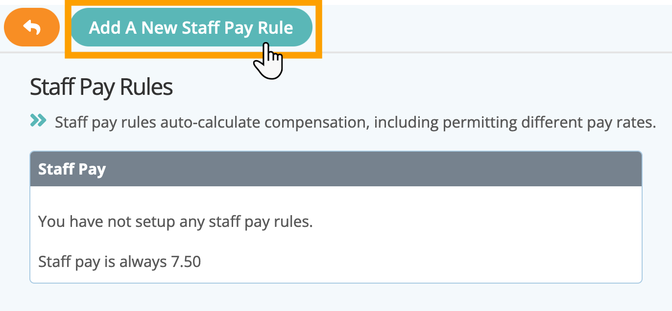 Add a staff pay rule in your service item in dog walker software