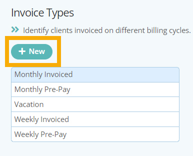 Learn how to add a new invoice type in dog walking software