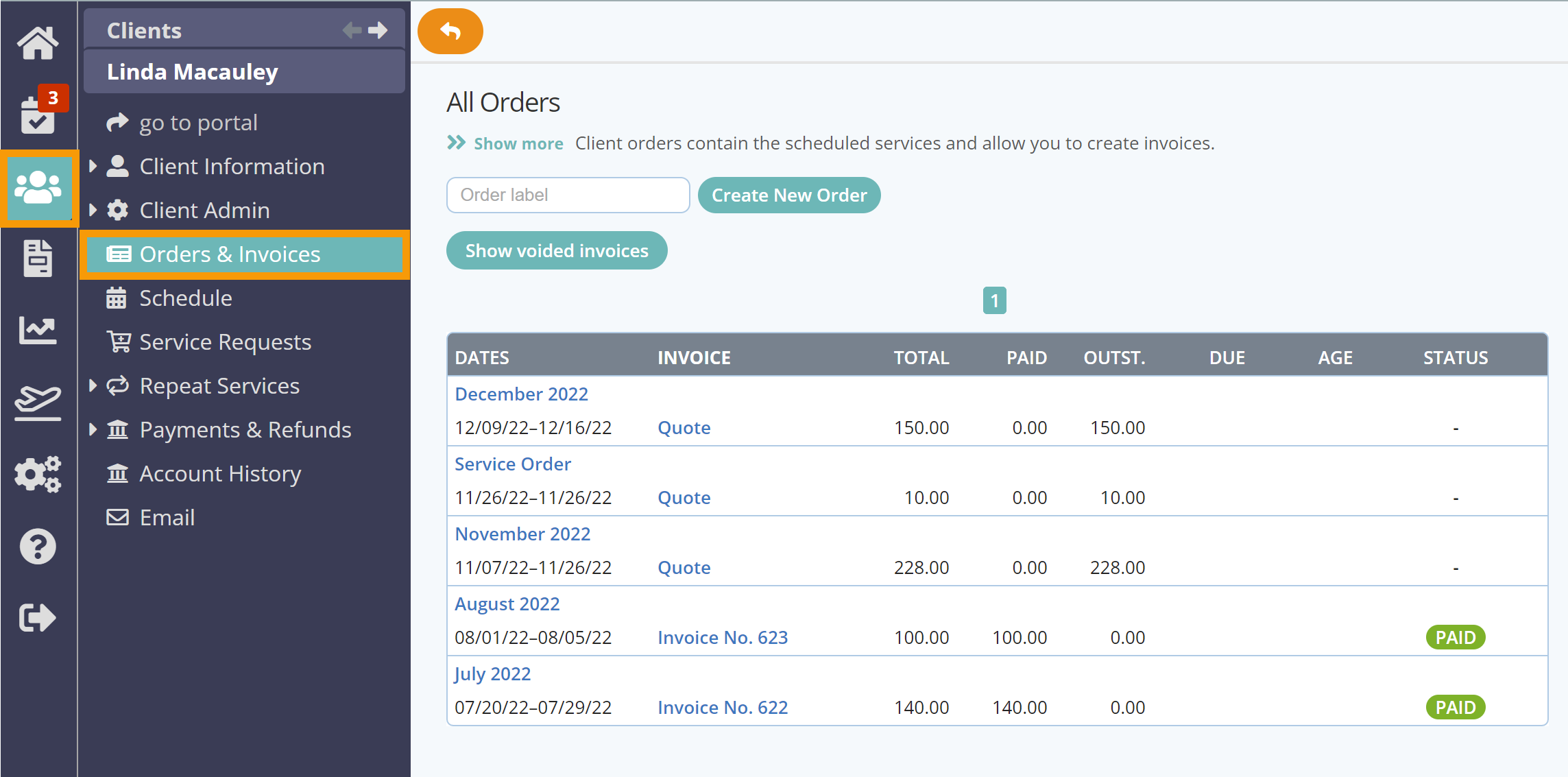 Create a Client Invoice from a Client Account in Dog Daycare Software